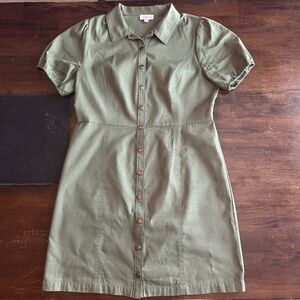 Loft Outlet Women's Green Dress, Size 12